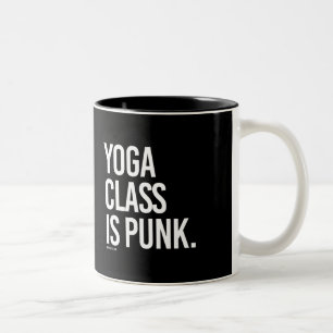 Yogaklasse ist Punk- Yoga-Fitness - .png Zweifarbige Tasse