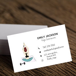 Yogalehrer, Yoga-Trainer, Visitenkarte