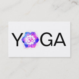 *~* YogaMandala OM-Om-Lotos-Lehrer-Lehrer Visitenkarte