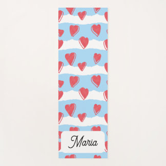 Yogamat mit Herzmuster Yogamatte