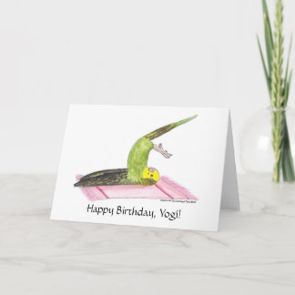 Yogaparakeet-Pflug-Pose Karte