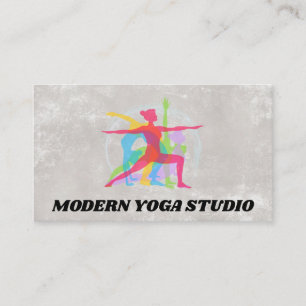Yogapositionen   Gesundheitsbezogene Fitness Visitenkarte