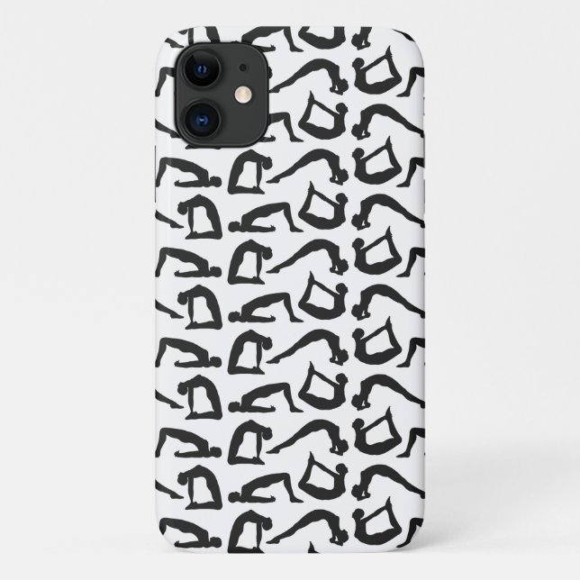 Yogapositionen Silhouetten Case-Mate iPhone Hülle (Rückseite)