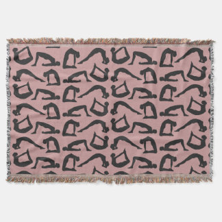 Yogapositionen Silhouetten Decke