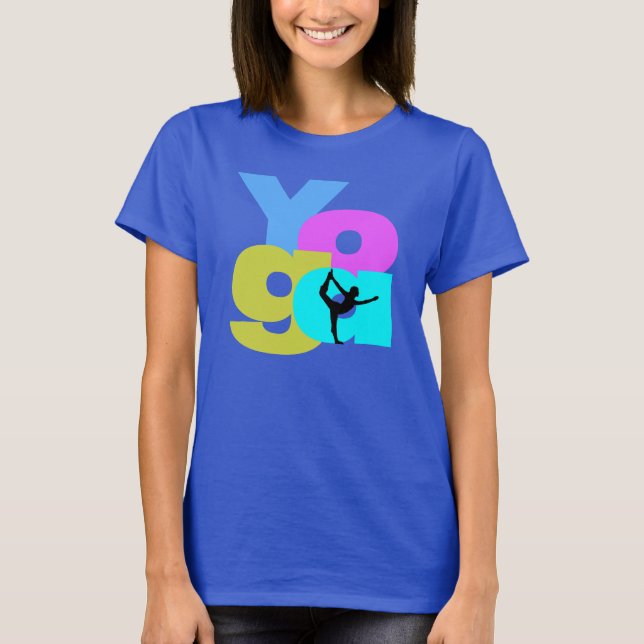 Yogapositionen T-Shirt (Vorderseite)