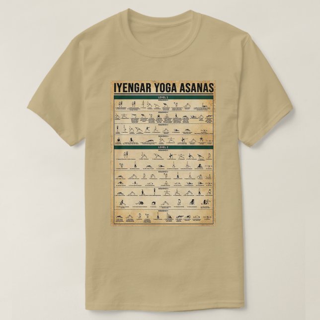 Yogasanas T-Shirt (Design vorne)