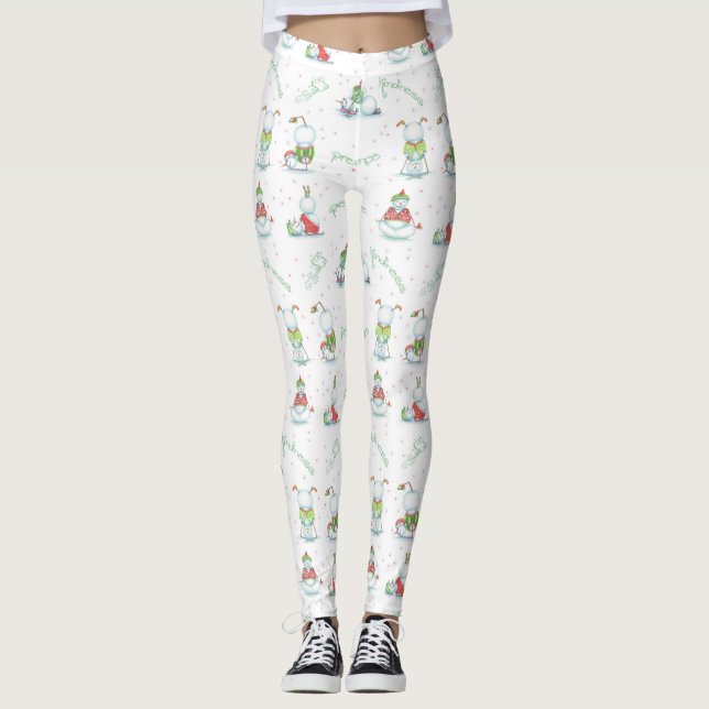 Yogasnowman-Leggings Leggings (Vorderseite)