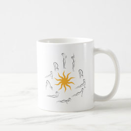 Yogasonnegruß Kaffeetasse