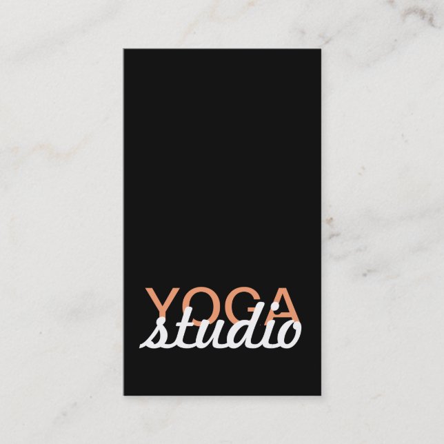 Yogastudio-Lochkarte Treuekarte (Vorderseite)