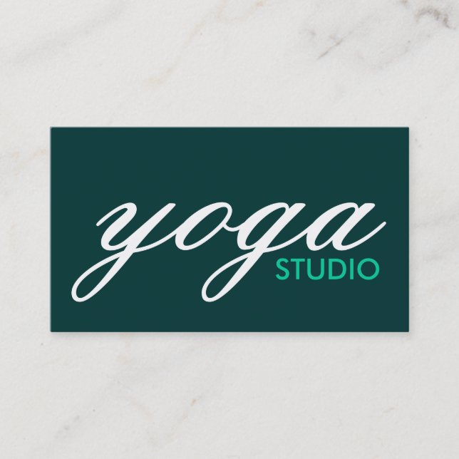 Yogastudio Visitenkarte (Vorderseite)