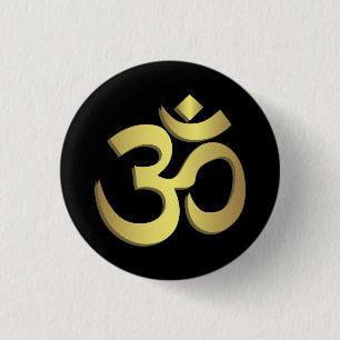 Yogasymbol OM (Om) Namaste Button