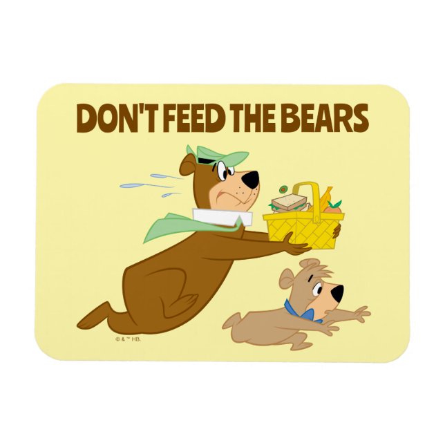 Yogi-Bär und Boo-Boo-Panik Magnet (Horizontal)
