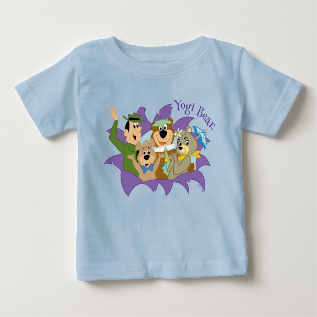 Yogi Bär und Freunde Überraschung Baby T-shirt (Vorderseite)