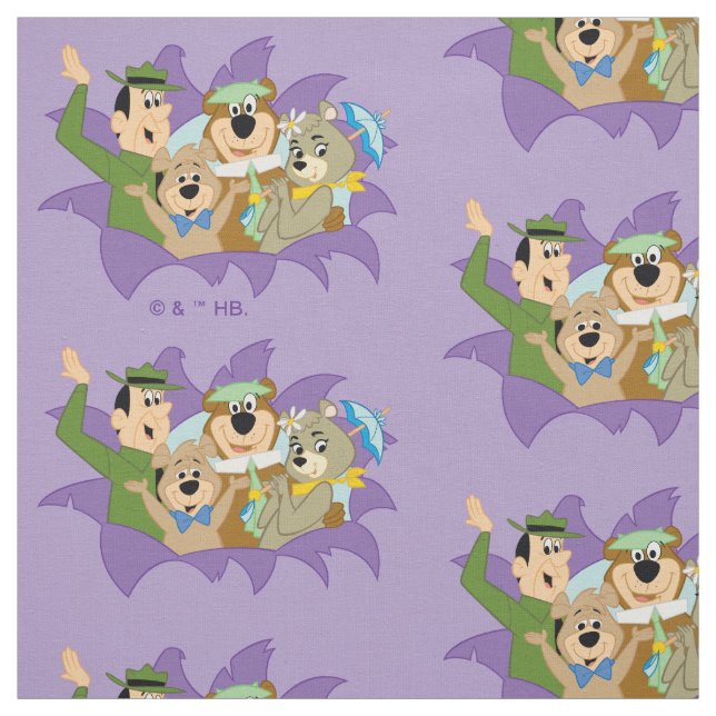 Yogi Bär und Freunde Überraschung Stoff (Muster)