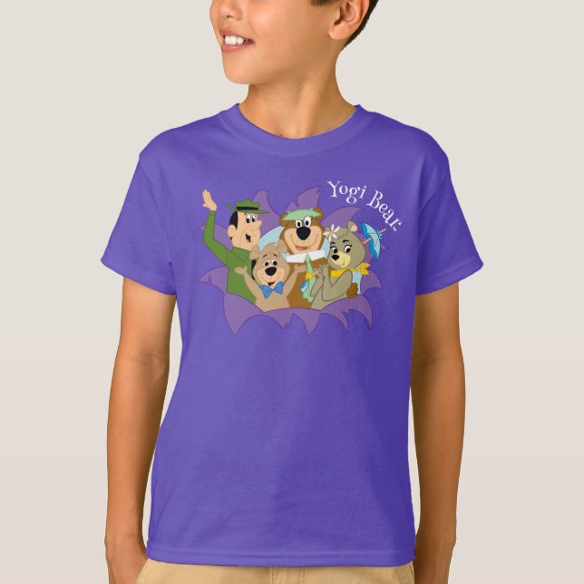 Yogi Bär und Freunde Überraschung T-Shirt (Vorderseite)