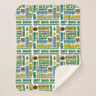 Yogi Bären's Picnic Quotes & Fun Phrases Muster Sherpadecke