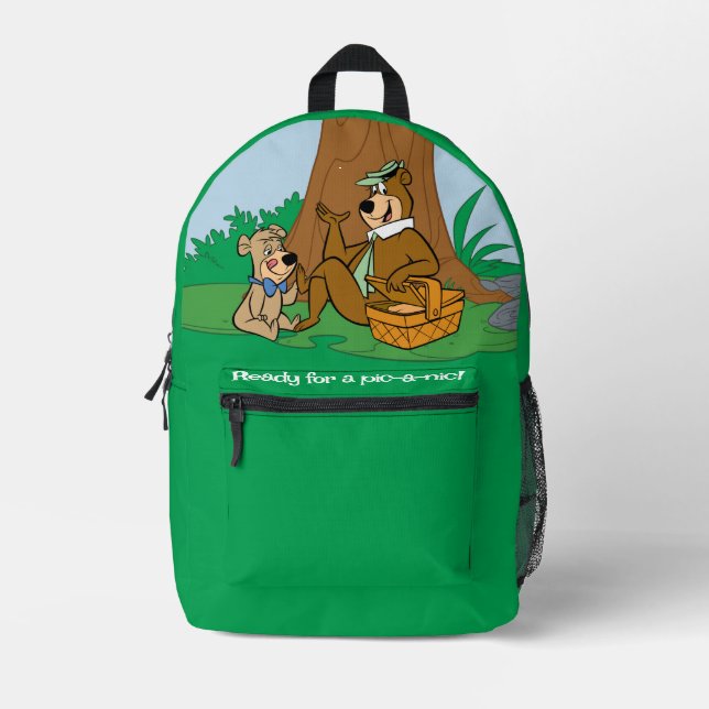 Yogi Bear and Boo Boo Picnic Snack Bedruckter Rucksack (Vorderseite)