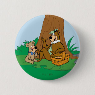 Yogi Bear and Boo Boo Picnic Snack Button
