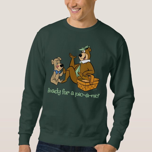 Yogi Bear and Boo Boo Picnic Snack Sweatshirt (Vorderseite)