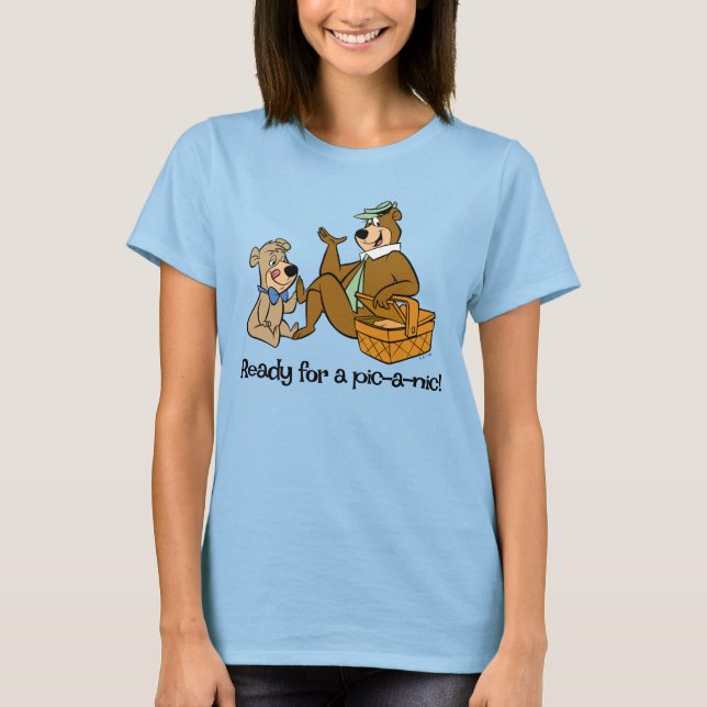 Yogi Bear and Boo Boo Picnic Snack T-Shirt (Vorderseite)
