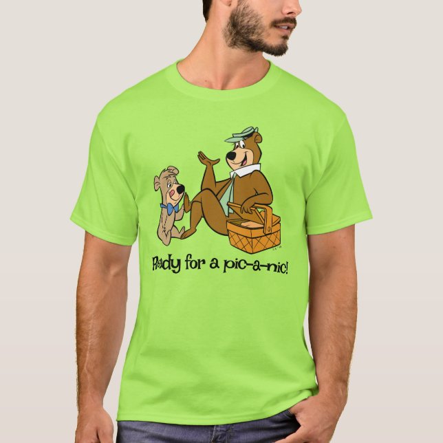 Yogi Bear and Boo Boo Picnic Snack T-Shirt (Vorderseite)