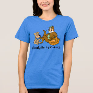 Yogi Bear and Boo Boo Picnic Snack Tri-Blend Shirt