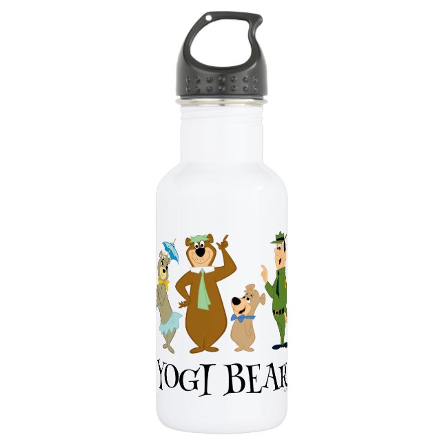 Yogi Bear and Friends Classic Pose Edelstahlflasche (Vorderseite)