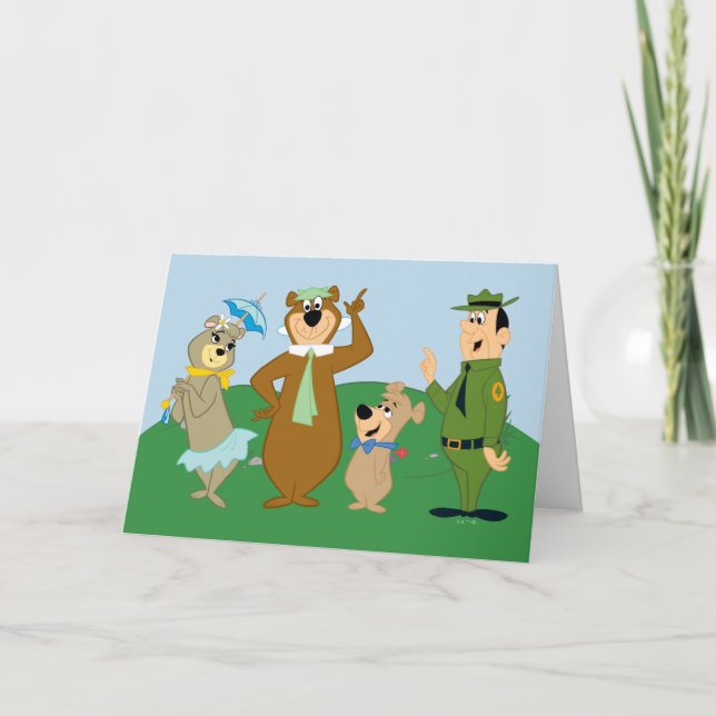 Yogi Bear and Friends Classic Pose Karte (Vorderseite)