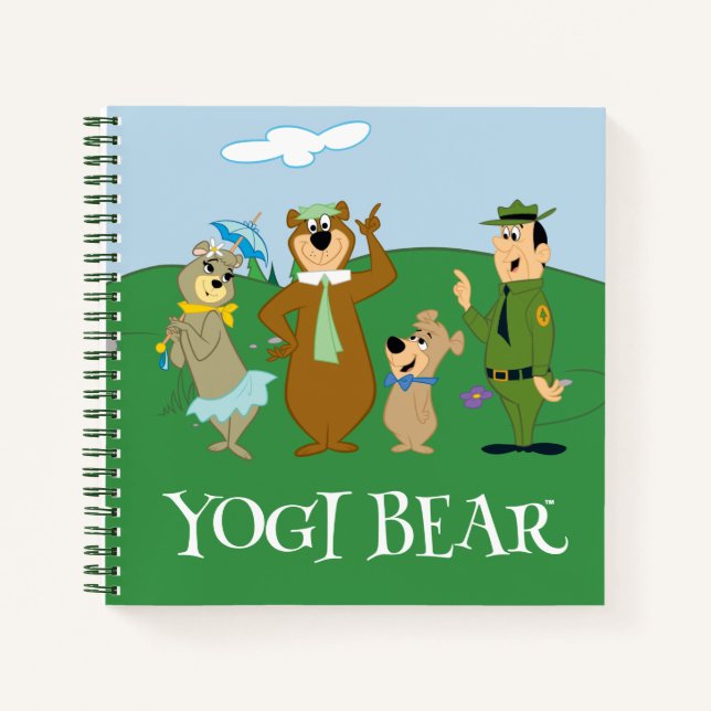 Yogi Bear and Friends Classic Pose Notizbuch (Vorderseite)
