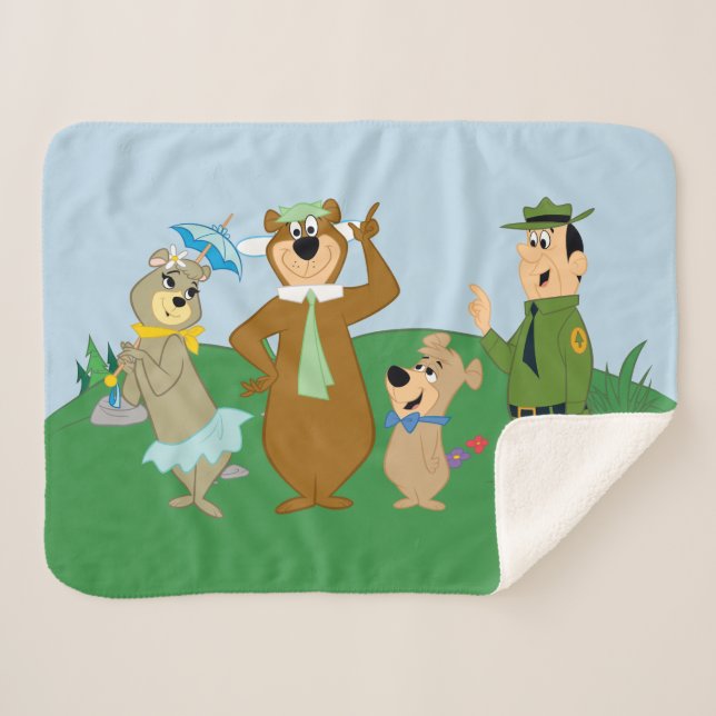 Yogi Bear and Friends Classic Pose Sherpadecke (Vorderseite (Horizontal))