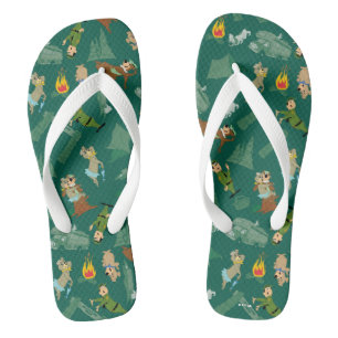 Yogi Bear and Friends Jellystone Park Camp Muster Flip Flops