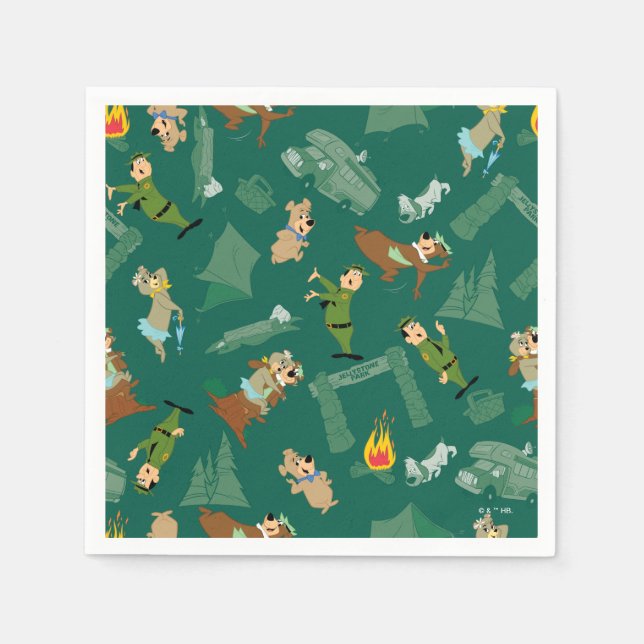 Yogi Bear and Friends Jellystone Park Camp Muster Serviette (Vorderseite)