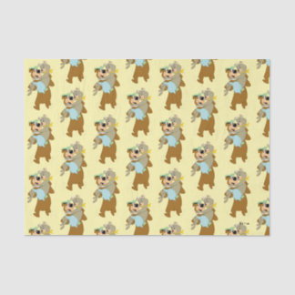 Yogi Bear Carry Cindy Bear Seidenpapier