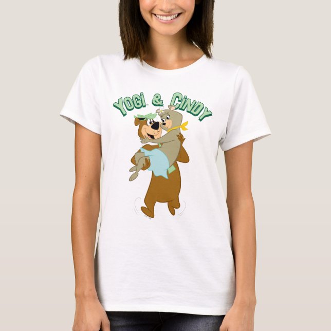 Yogi Bear Carry Cindy Bear T-Shirt (Vorderseite)