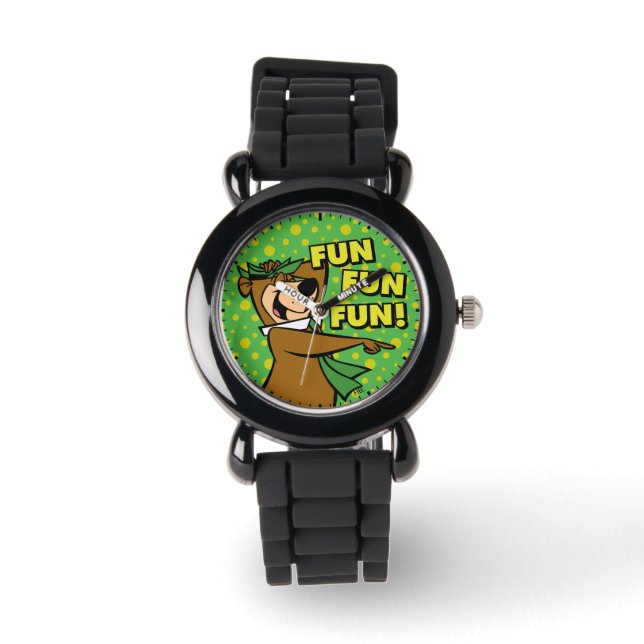 Yogi Bear Fun Fun Fun Armbanduhr (Vorderseite)