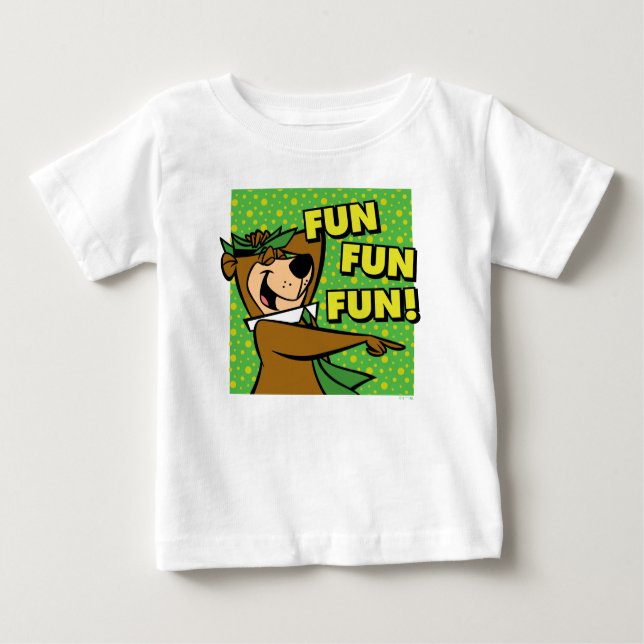 Yogi Bear Fun Fun Fun Baby T-shirt (Vorderseite)