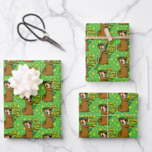 Yogi Bear Fun Fun Fun Geschenkpapier Set
