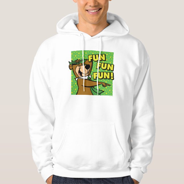 Yogi Bear Fun Fun Fun Hoodie (Vorderseite)