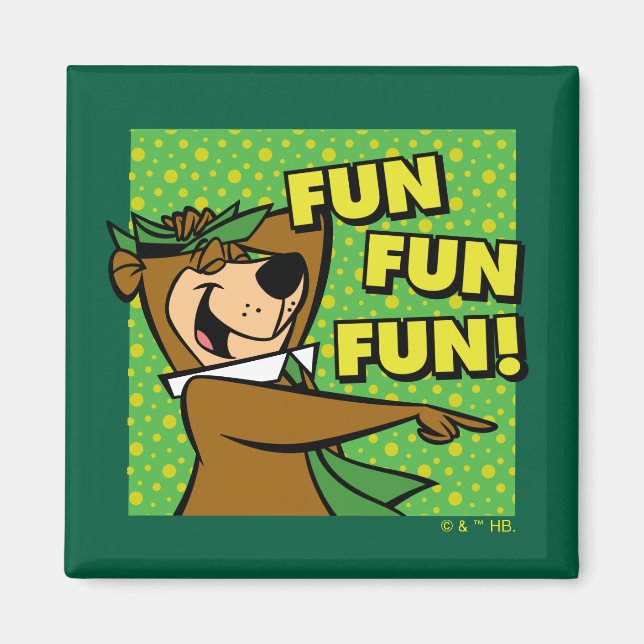 Yogi Bear Fun Fun Fun Magnet (Vorne)