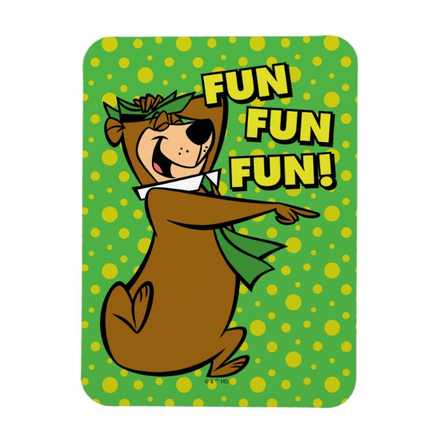 Yogi Bear Fun Fun Fun Magnet (Vertikal)