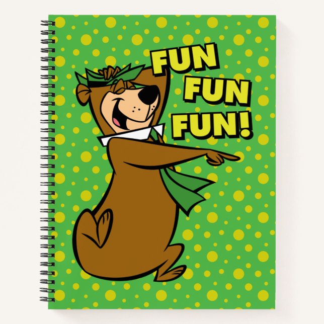 Yogi Bear Fun Fun Fun Notizbuch (Vorderseite)