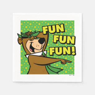 Yogi Bear Fun Fun Fun Serviette