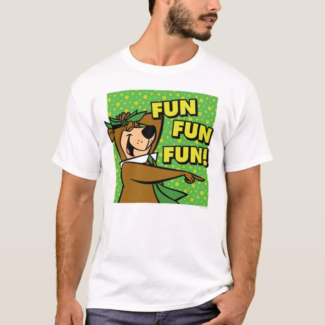 Yogi Bear Fun Fun Fun T-Shirt (Vorderseite)
