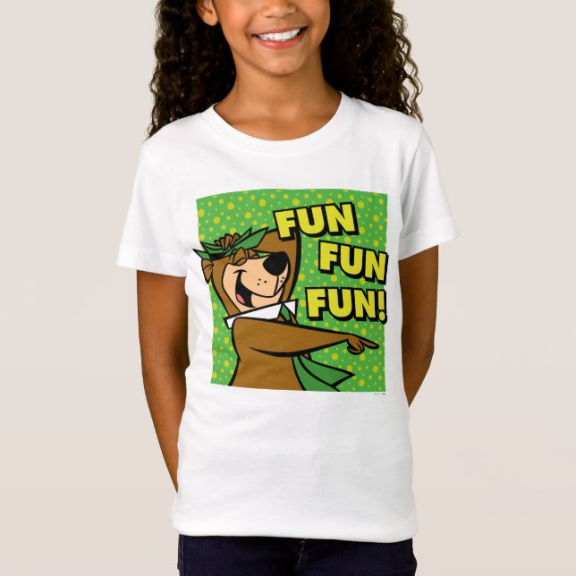 Yogi Bear Fun Fun Fun T-Shirt (Vorderseite)
