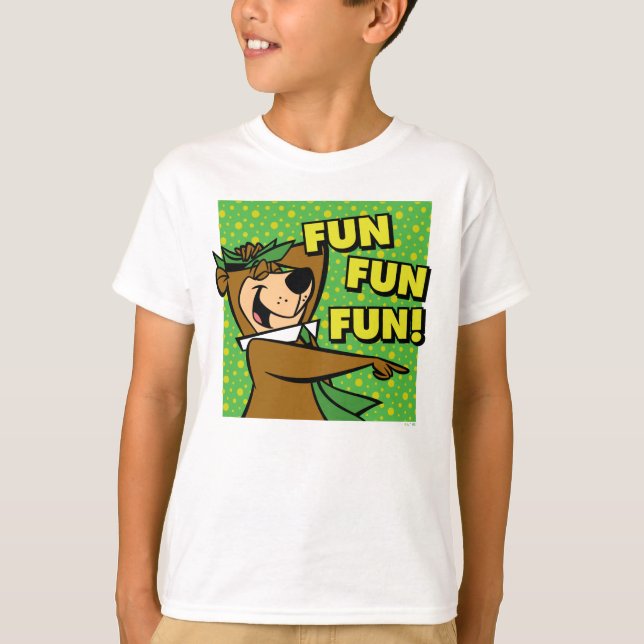 Yogi Bear Fun Fun Fun T-Shirt (Vorderseite)