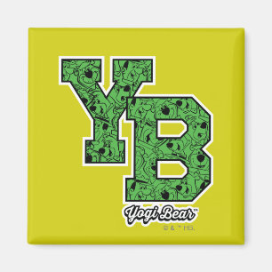 Yogi Bear Gemustert Varsity Letters Magnet