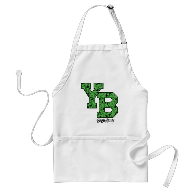 Yogi Bear Gemustert Varsity Letters Schürze (Vorne)
