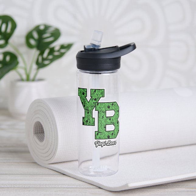 Yogi Bear Gemustert Varsity Letters Trinkflasche (Yoga)