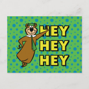 Yogi Bear Hey Hey Hey Postkarte