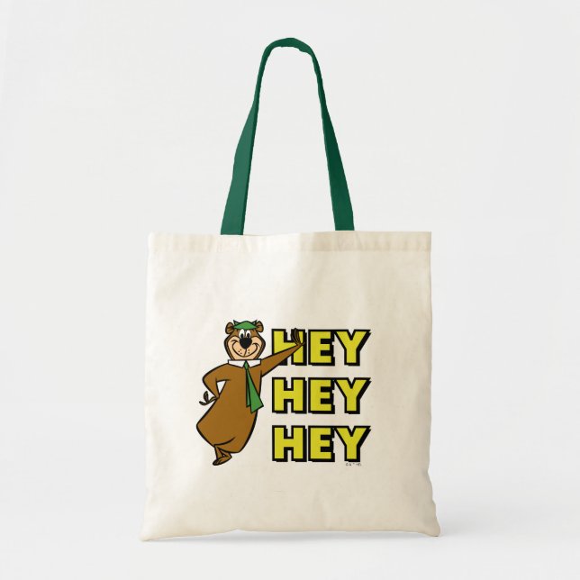 Yogi Bear Hey Hey Hey Tragetasche (Vorne)